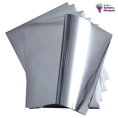 Adesivo Vinil Metalizado Prata